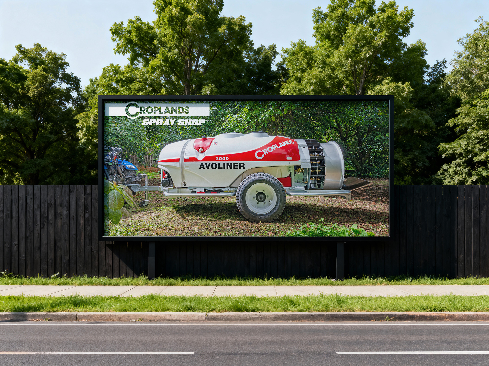 Croplands billboard mockup
