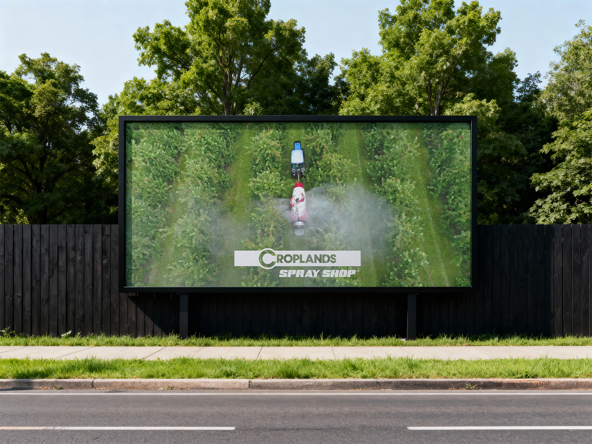 Croplands billboard mockup