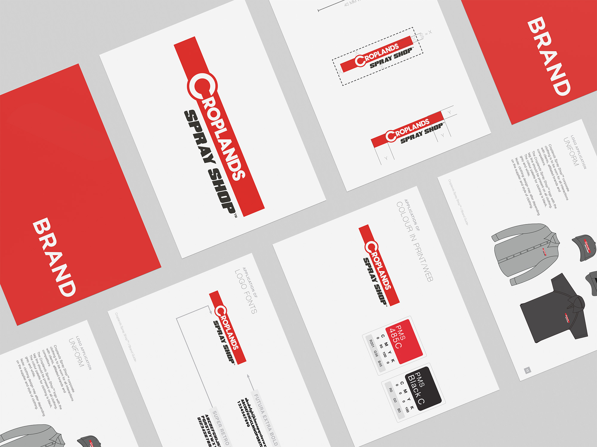 Croplands brand mockup