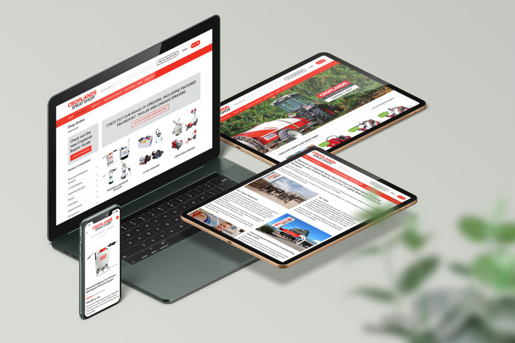 Croplands devices mockup