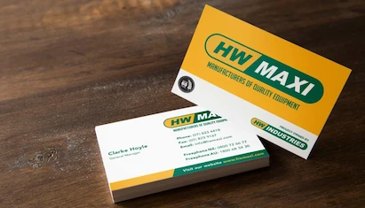 branding design hwi business card