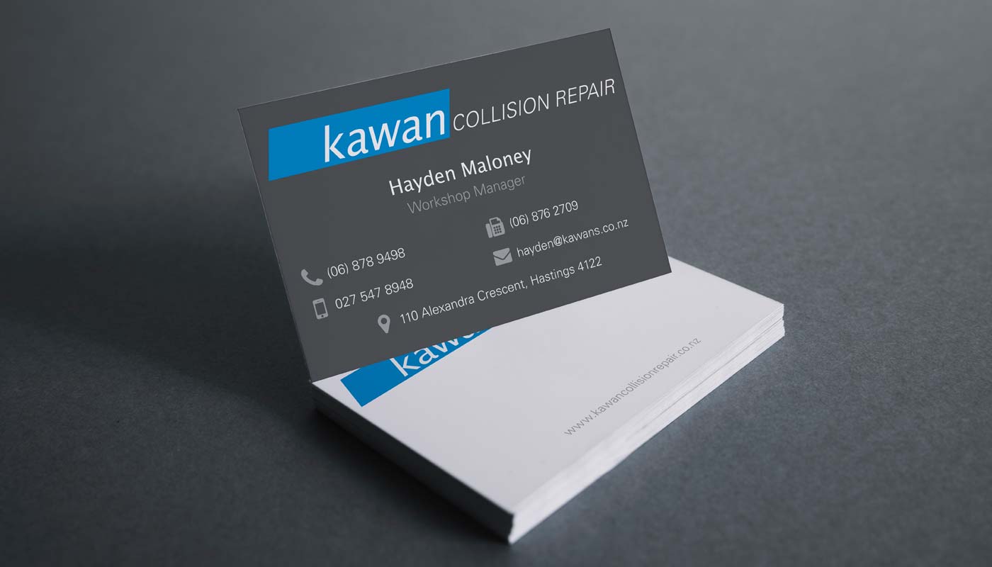 branding design kawan business card