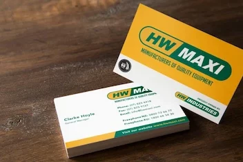 branding design hwi business card